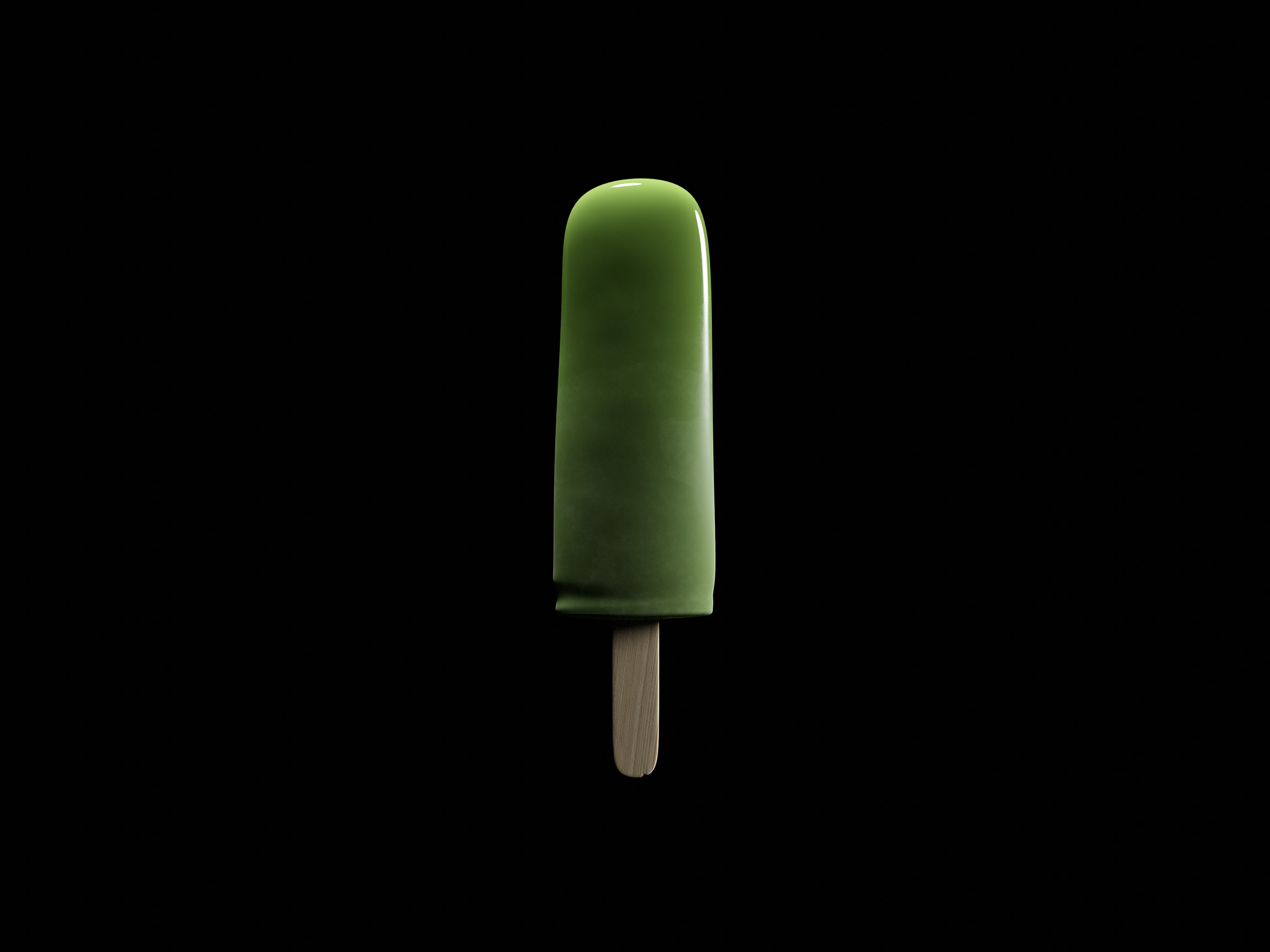 3D rendered popsicle