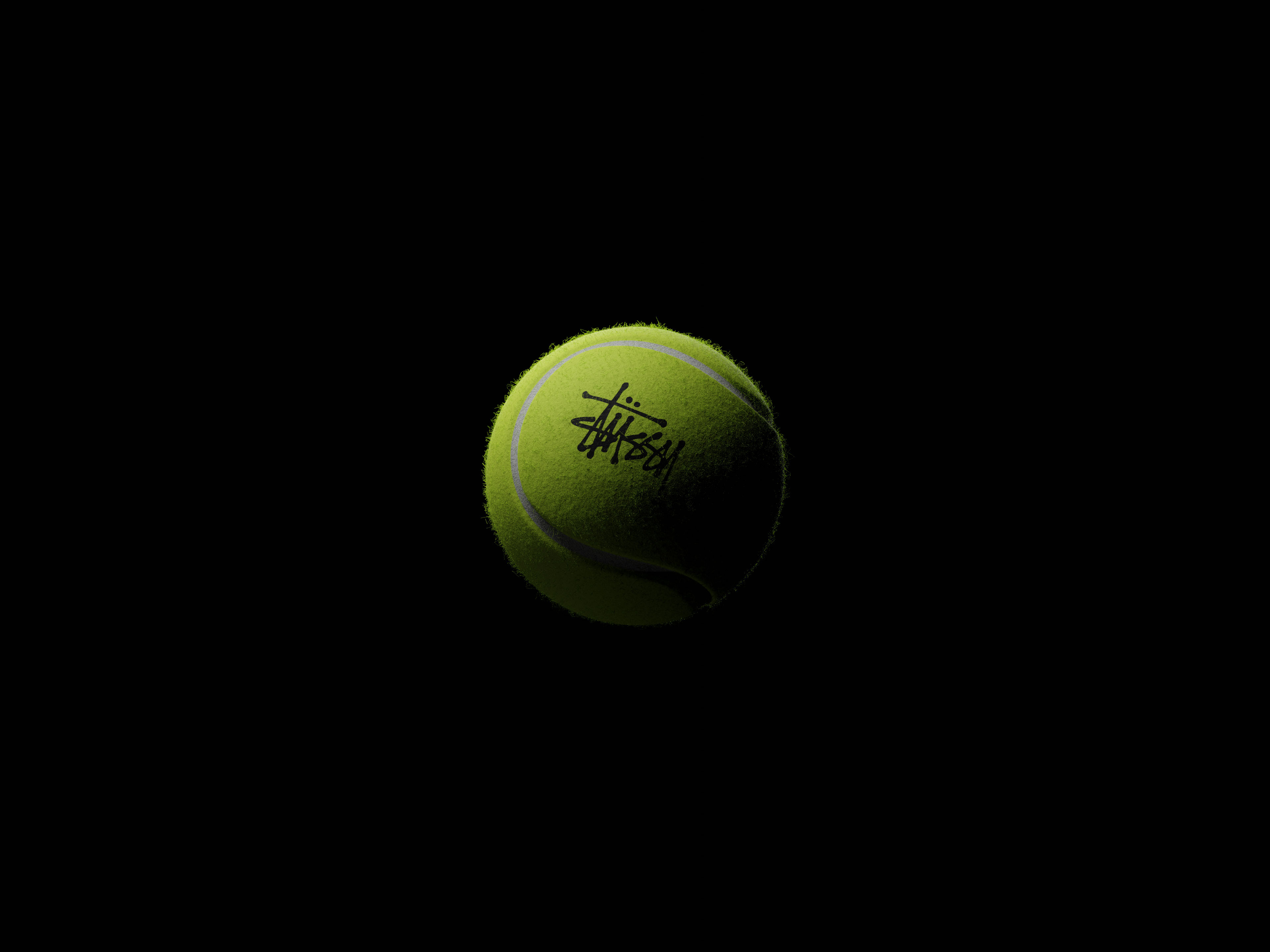 3D rendered tennis ball
