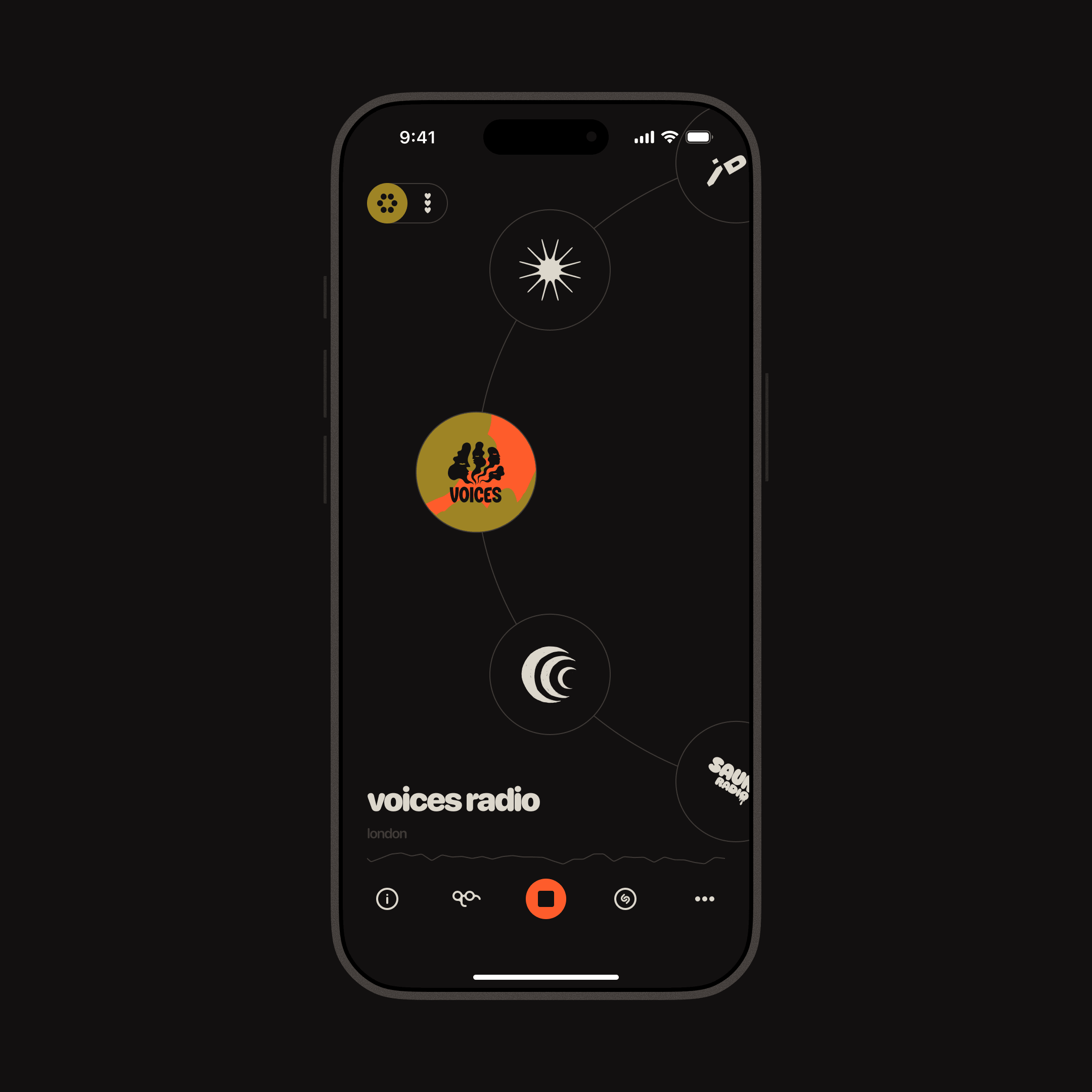 Rolo Radio main screen