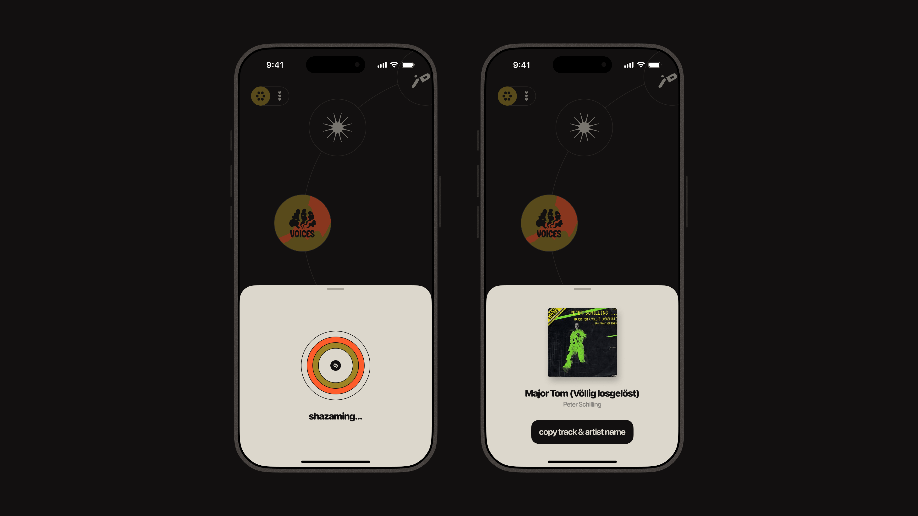 Rolo Radio shazam feature
