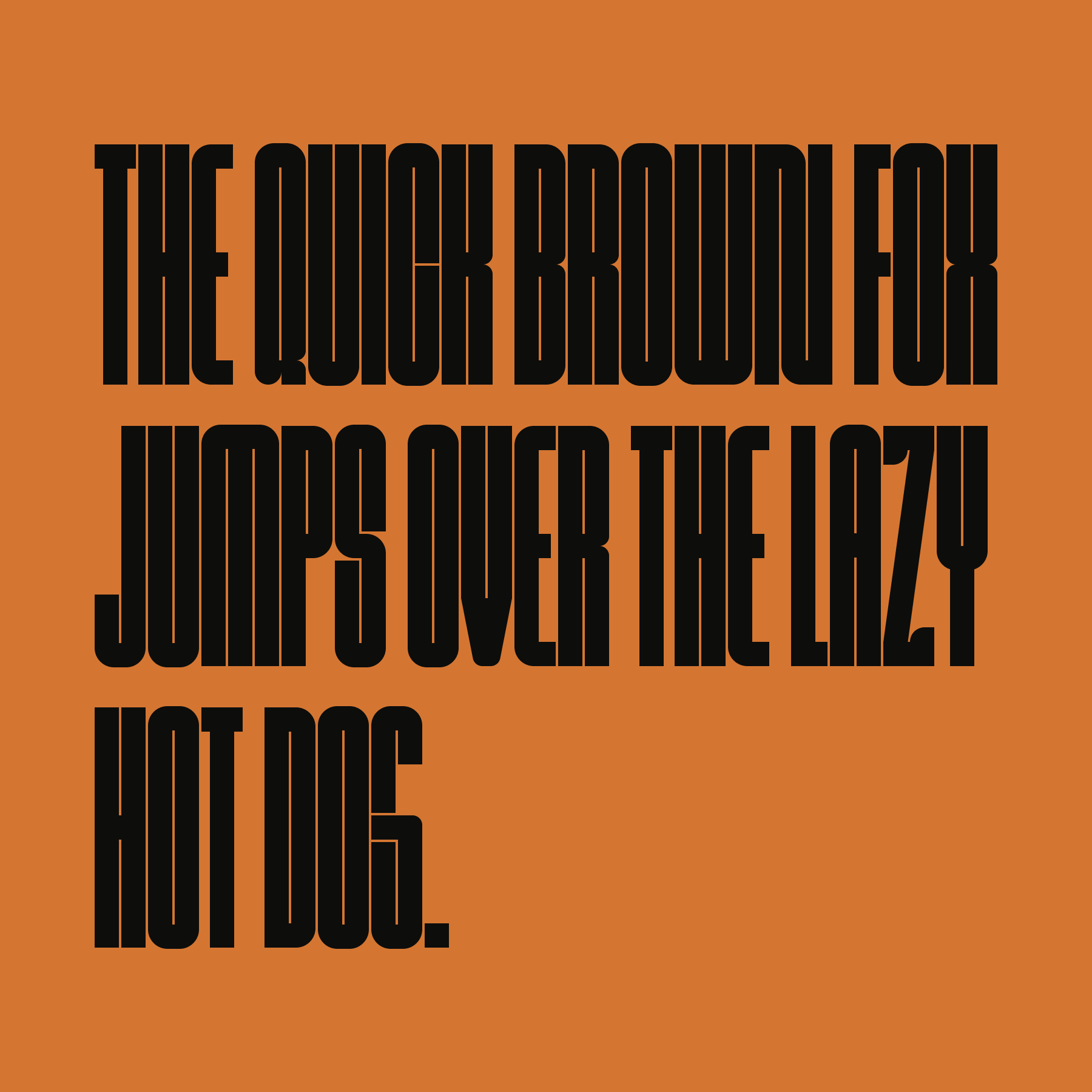 Variable font